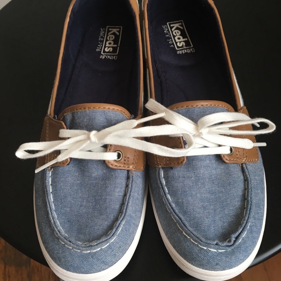 Keds Shoes - Keds Charter Ortholite Chambray Boat Shoes